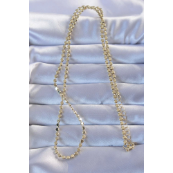 Mey İthalat® Pirinç Gold Renk Parçalı Ezme Kolye