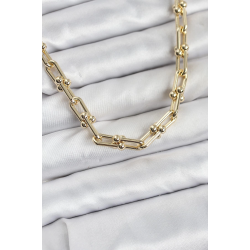 Mey İthalat® Pirinç Gold Renk Tifani Model Kadın Kolye