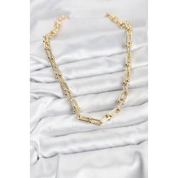 Mey İthalat® Pirinç Gold Renk Tifani Model Kadın Kolye