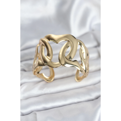 Mey İthalat® Pirinç Gold Renk Vintage Kadın Bileklik