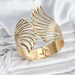 Mey İthalat® Pirinç Gold Renk Vintage Kadın Bileklik