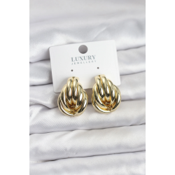 Mey İthalat® Pirinç Gold Renk Vintage Kadın Küpe