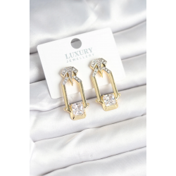 Mey İthalat® Pirinç Gold Renk Vintage Kadın Küpe