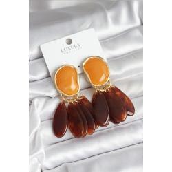 Mey İthalat® Pirinç Gold Renk Vintage Model Kadın Küpe