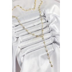 Mey İthalat® Pirinç Gold Renk Yıldızlı Kadın Y Kolye