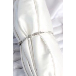 Mey İthalat® Pirinç Gümüş Renk Halley Yıldız Model Kadın Bileklik