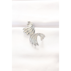 Mey İthalat® Pirinç Gümüş Renk Küpe