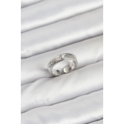 Mey İthalat® Pirinç Gümüş Renk Zirkon Taşlı Kutup Yıldızı Model Kadın Yüzük