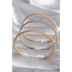 Mey İthalat® Pirinç Mix Renk Hasır Model Zirkon Taş Detay Kadın Bileklik Seti