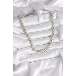 Mey İthalat® Pirinç Mix Renk Zirkon Taşlı Kalp Model VIP Exclusive Seri Kadın Kolye