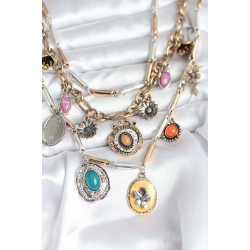 Mey İthalat® Pirinç Otantik Kolye Seti