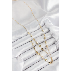 Mey İthalat® Pirinç Zirkon Taşlı Kalp Model Gold Renk Y Kolye