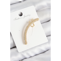 Mey İthalat® Pirinç Zirkon Taşlı Model Gold Renk Sağ Kıkırdak Küpe
