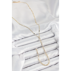 Mey İthalat® Pirinç Zirkon Taşlı Model Gold Renk Y Kolye