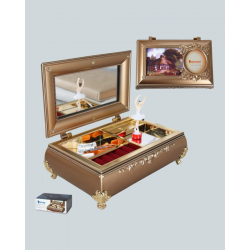 Mey İthalat® Piyano Şeklinde Balerinli Müzik Kutusu Takı Bölmeli Şık Model