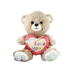 Mey İthalat® PJH2324  Peluş Kalpli Ayı Love You 30 cm -Vardem