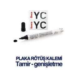 Mey İthalat® Plaka Yazma Rötüş Kalemi Plaka Kalemi SİYAH