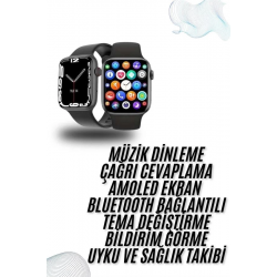 Mey İthalat® Plastik Kordonlu Kalp Atışı Uyku Takibi ve Çağrı Cevaplayabilen Akıllı Saat