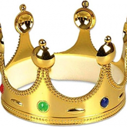 Mey İthalat® Plastik Kral Tacı Altın Renk Yetişkin Boy 55 cm