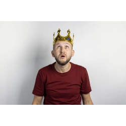 Mey İthalat® Plastik Kral Tacı Altın Renk Yetişkin Boy 55 cm