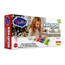 Mey İthalat®   Ahşap 8 Farklı Notalı Ksilofon 405