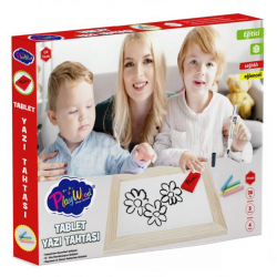 Mey İthalat® Ahşap Tablet Yazı Tahtası