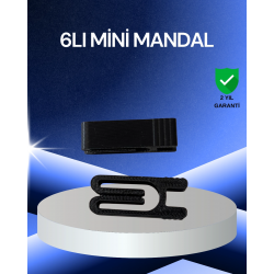 Mey İthalat® Poşet Kapatma Mandalı Hava Geçirmez 6 Adet Set