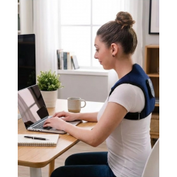 Mey İthalat® Postür Düzeltici Masaj Kemeri Titreşim Isıtma ve Destek Sistemi