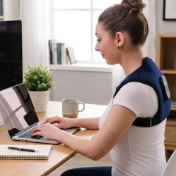 Mey İthalat® Postür Düzeltici Masaj Kemeri Titreşim Isıtma ve Destek Sistemi