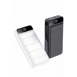 Mey İthalat® Powerbank 50.000 Mah Dijital Göstergeli Taşınabilir 4 Portlu Hızlı Powerbank