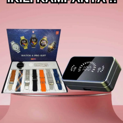 Mey İthalat® Powerbank Aynalı Bluetooth Kulaklık Ve Akıllı Saat Seti ANC Özelliği Dokunamatik