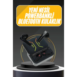 Mey İthalat® Powerbank Bluetooth Kulaklık  Kulaklığı Yüksek Ses Kaliteli
