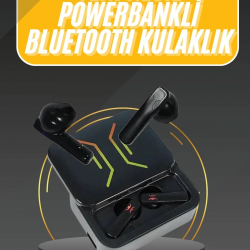Mey İthalat® Powerbank Bluetooth Kulaklık Oyuncu Kulaklığı Yüksek Ses Kaliteli