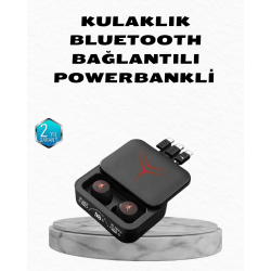 Mey İthalat® Powerbank Özellikli Bluetooth Kablosuz Kulaklık – Dokunmatik Kontrol, Uzun Pil Ömrü, Ergonomik Tasarım