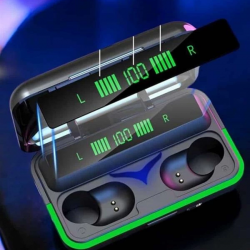 Mey İthalat® Powerbank Özellikli Kablosuz Bluetooth Kulaklık RGB Işıklı