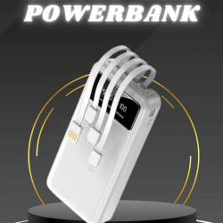 Mey İthalat® Powerbank Şarj Cihazı 4 Çıkışlı 20.000 MAH Powerbank Kompakt Yüksek Kapasiteli Hızlı Şarj