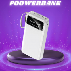 Mey İthalat® Powerbank Şarj Cihazı 4 Çıkışlı 20.000 MAH Powerbank Taşınabilir Çoklu Giriş