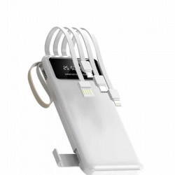 Mey İthalat® Powerbank Şarj Cihazı 4 Çıkışlı 20.000 MAH Powerbank Taşınabilir Çoklu Giriş