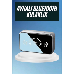 Mey İthalat® Powerbankli Bluetooth Kulaklık Yüksek Ses Aynalı Çift Dijital Gösterge Ekranı
