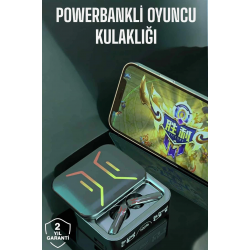 Mey İthalat® Powerbankli Bluetooth Kulaklık Yüksek Ses Kaliteli Kablosuz