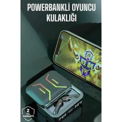 Mey İthalat® Powerbankli Bluetooth Kulaklık Yüksek Ses Kaliteli Kablosuz