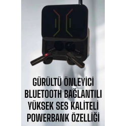 Mey İthalat® Powerbankli Bluetooth Kulaklık Yüksek Ses Kaliteli Kablosuz