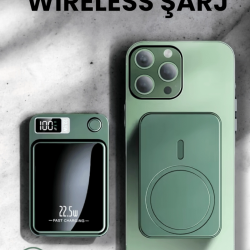 Mey İthalat® Pratik ve Taşınabilir 10.000 mAh Wireless Powerbank Hızlı Şarj Avantajı