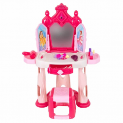 Mey İthalat® Pretty Pinky Işıklı ve Sesli Makyaj Masası Oyun Seti