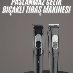 Mey İthalat® Pro Şarjlı Saç Sakal Tıraş Makinesi Ense Kesme Makinesi Lazer Öncesi Kısaltma