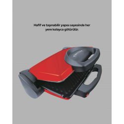 Mey İthalat® Profesyonel 2000W Tost Makinesi – Ayarlanabilir Termostat ve Çıkarılabilir Plaka