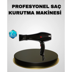 Mey İthalat® Profesyonel 2200W Fön Makinesi Soğuk Sıcak Üflemeli İki Kademeli