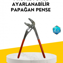 Mey İthalat® Profesyonel Ayarlı Pense Kurbağacık Ağzı Geniş Açılım