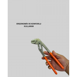 Mey İthalat® Profesyonel Ayarlı Pense Kurbağacık Ağzı Geniş Açılım