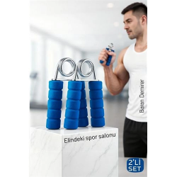 Mey İthalat® Profesyonel Çelik Yaylı El ve Bilek Egzersiz Aleti - 2'li El Yayı Kondisyon Seti